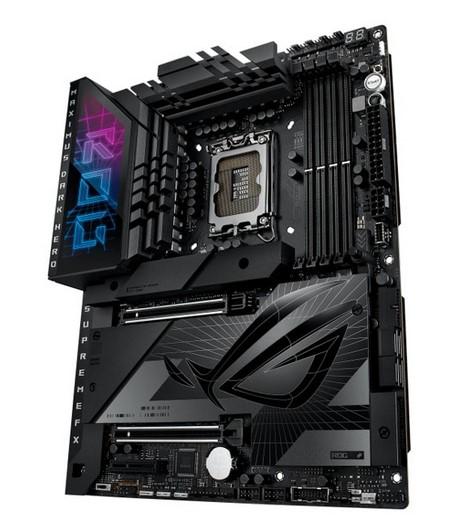 Дънна платка Asus ROG MAXIMUS Z790 DARK HERO, LGA1700, DDR5, PCI-E 5.0 (HDMI), 4x SATA 6Gb/s, 5x M.2, Wi-Fi 7, Bluetooth v5.4, 3x USB Type-C, ATX