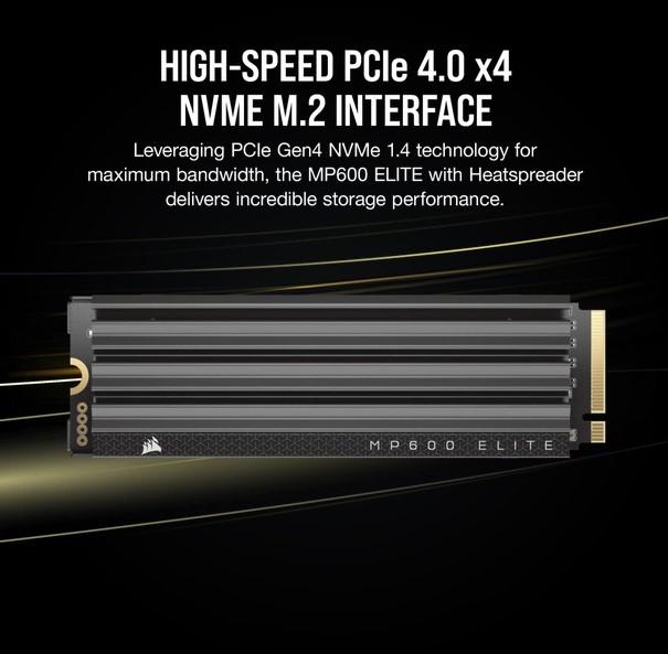 Corsair MP600 ELITE 1TB Gen4 PCIe x4 NVMe M.2 SSD