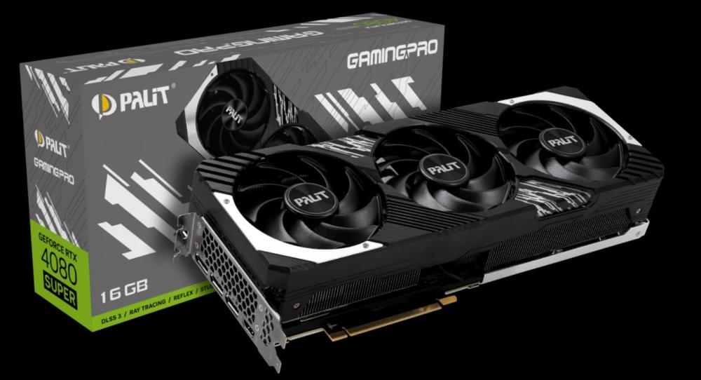 Видео карта Palit RTX 4080 SUPER GamingPro, 16GB GDDR6X, 256 bit, 1x HDMI 2.1a, 3x DP 1.4a