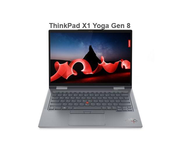 Лаптоп Lenovo ThinkPad X1 Yoga G8, Intel Core i7-1355U (up to 5.0GHz, 12MB), 32GB LPDDR5 6000MHz, 1TB SSD, 14" WQUXGA (3840x2400) OLED AR, AS, Touch, Intel Iris Xe Graphics, WLAN, BT, WWAN, 1080p&IR Cam, Backlit KB, Pen, NFC, FPR, Storm Grey, 4cell, 