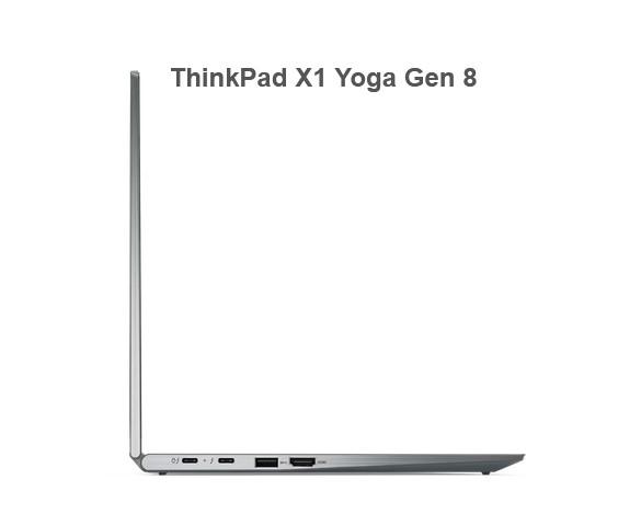 Лаптоп Lenovo ThinkPad X1 Yoga G8, Intel Core i7-1355U (up to 5.0GHz, 12MB), 32GB LPDDR5 6000MHz, 1TB SSD, 14" WQUXGA (3840x2400) OLED AR, AS, Touch, Intel Iris Xe Graphics, WLAN, BT, WWAN, 1080p&IR Cam, Backlit KB, Pen, NFC, FPR, Storm Grey, 4cell, 