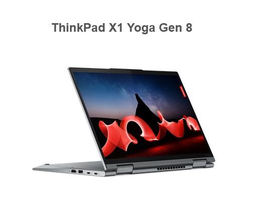Лаптоп Lenovo ThinkPad X1 Yoga G8, Intel Core i7-1355U (up to 5.0GHz, 12MB), 32GB LPDDR5 6000MHz, 1TB SSD, 14" WQUXGA (3840x2400) OLED AR, AS, Touch, Intel Iris Xe Graphics, WLAN, BT, WWAN, 1080p&IR Cam, Backlit KB, Pen, NFC, FPR, Storm Grey, 4cell, 