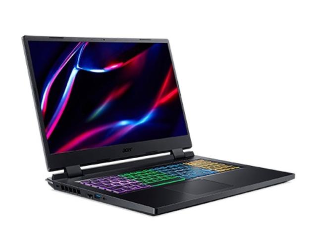 Лаптоп Acer Nitro 5, AN517-55-79WE, Core i7-12700H(3.50GHz up to 4.70GHz, 24MB), 17.3" FHD IPS, 144Hz, 8GB DDR4 3200MHz (1 slot free), 1024GB PCIe SSD, RTX 3060 6GB GDDR6, Wi-Fi 6ax, BT 5.1, HD Mic&Cam, RGB Backlit KB, No OS, Black