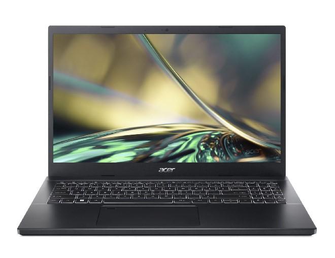 Лаптоп Acer Aspire 7 A715-76G-50C7, 15.6", Full HD, Intel Core i5-12450H 8C (1.5/4.4GHz, 12MB cache), NVIDIA RTX 2050 4GB GDDR6, 16GB DDR4, 1TB SSD, Free DOS