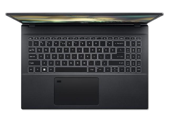 Лаптоп Acer Aspire 7 A715-76G-50C7, 15.6", Full HD, Intel Core i5-12450H 8C (1.5/4.4GHz, 12MB cache), NVIDIA RTX 2050 4GB GDDR6, 16GB DDR4, 1TB SSD, Free DOS