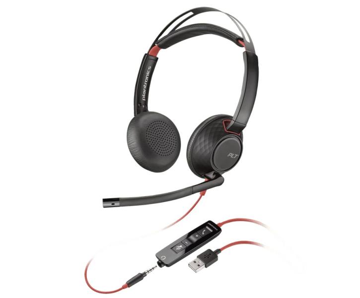 Слушалки HP Poly Blackwire 5220 Stereo USB-A Headset