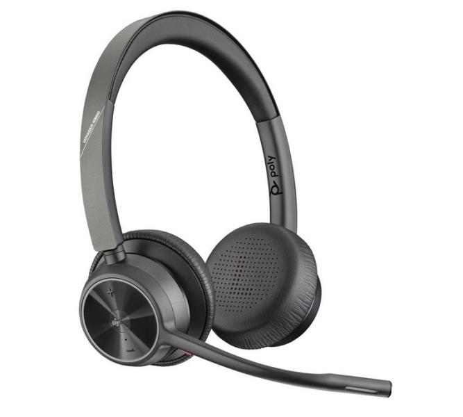 Слушалки HP Poly Voyager 4320 Microsoft Teams Certified USB-A Headset, Wireless, Bluetooth +BT700 dongle