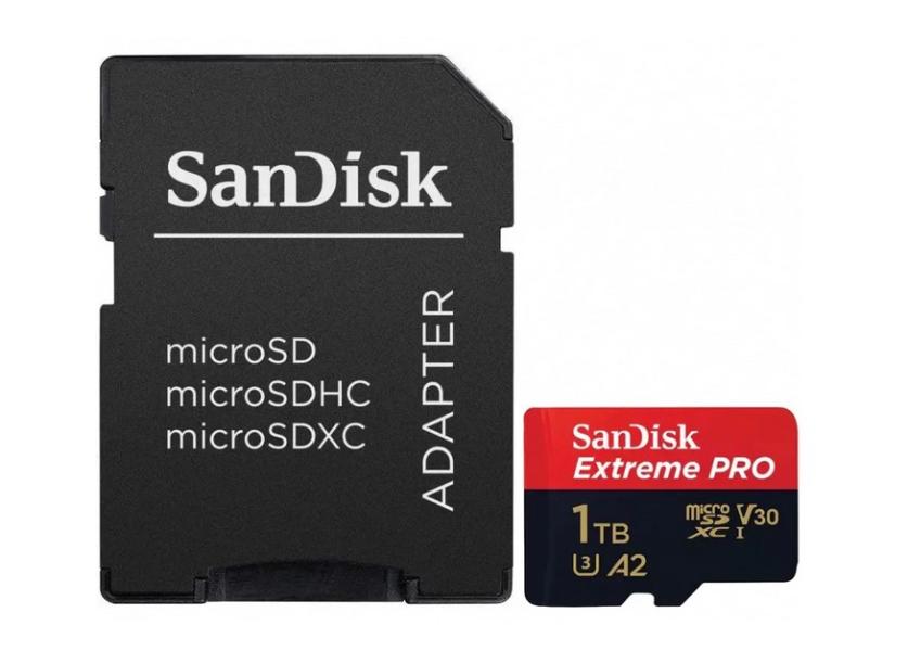 Карта памет SanDisk Extreme PRO microSDXC 1TB + SD Adapter, A2 C10 V30 UHS-I U3