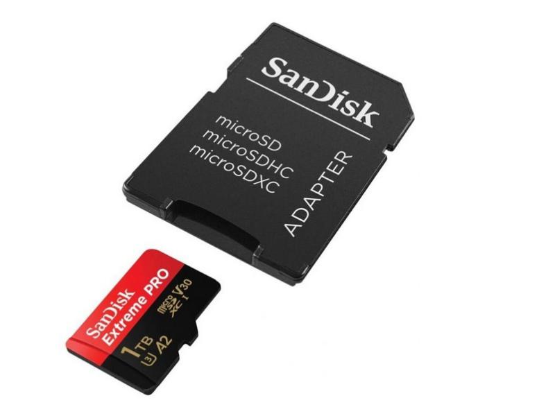 Карта памет SanDisk Extreme PRO microSDXC 1TB + SD Adapter, A2 C10 V30 UHS-I U3