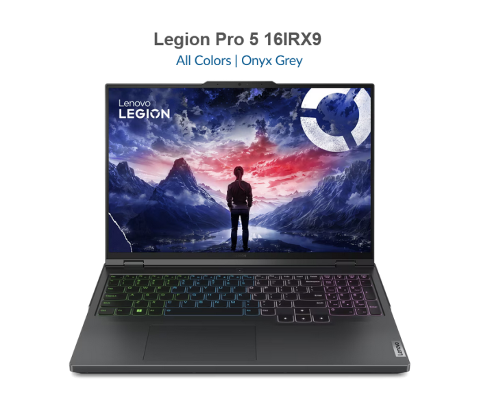 Лаптоп LENOVO Legion Pro 5 16IRX9, Intel Core i7-14700HX 20C (2.1Ghz, 2.1/5.5GH, 33MB Cache), 16.0" (40.64 cm) WQXGA, 240Hz. HDR, GeForce RTX 4070 8GB, 32GB DDR5, 1TB SSD M.2, Free DOS