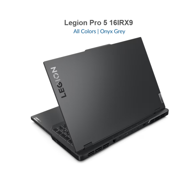 Лаптоп LENOVO Legion Pro 5 16IRX9, Intel Core i7-14700HX 20C (2.1Ghz, 2.1/5.5GH, 33MB Cache), 16.0" (40.64 cm) WQXGA, 240Hz. HDR, GeForce RTX 4070 8GB, 32GB DDR5, 1TB SSD M.2, Free DOS