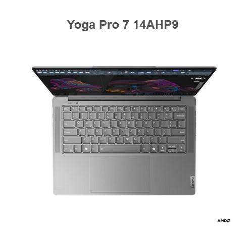 Лаптоп LENOVO Yoga Pro 7 14AHP9, AMD Ryzen 7 8845HS 8C (3.8 / 5.1GHz, 8MB 16MB), 14.5" (36.83 cm)  IPS 350nits Anti-glare, 90Hz, 16GB LPDDR5x, 1TB SSD, Free DOS