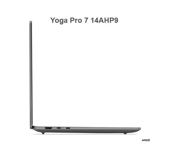 Лаптоп LENOVO Yoga Pro 7 14AHP9, AMD Ryzen 7 8845HS 8C (3.8 / 5.1GHz, 8MB 16MB), 14.5" (36.83 cm)  IPS 350nits Anti-glare, 90Hz, 16GB LPDDR5x, 1TB SSD, Free DOS