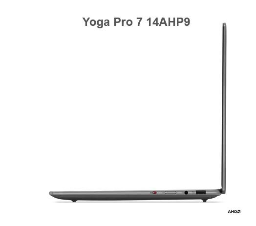 Лаптоп LENOVO Yoga Pro 7 14AHP9, AMD Ryzen 7 8845HS 8C (3.8 / 5.1GHz, 8MB 16MB), 14.5" (36.83 cm)  IPS 350nits Anti-glare, 90Hz, 16GB LPDDR5x, 1TB SSD, Free DOS