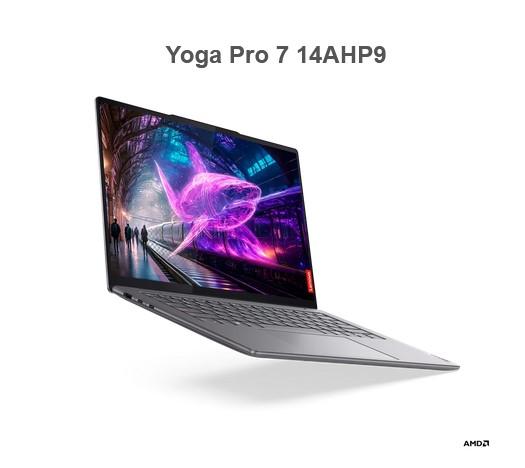 Лаптоп LENOVO Yoga Pro 7 14AHP9, AMD Ryzen 7 8845HS 8C (3.8 / 5.1GHz, 8MB 16MB), 14.5" (36.83 cm)  IPS 350nits Anti-glare, 90Hz, 16GB LPDDR5x, 1TB SSD, Free DOS