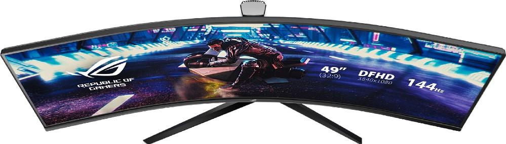 Монитор ASUS ROG STRIX XG49VQ, 49" (124.46 cm) Gaming Curved DFHD, 144Hz, Dual Full HD HDR, 4ms, Speaker, USB, HDMI, DP