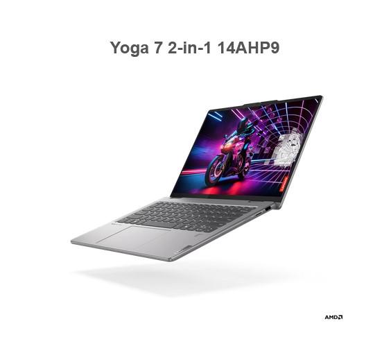 Лаптоп LENOVO Yoga 7 2-in-1 14AHP9, AMD Ryzen 7 8840HS 8C (3.3 / 5.1GHz, 16MB), OLED, Touchscreen, 16GB LPDDR5x, 1TB SSD, Windows 11 Home