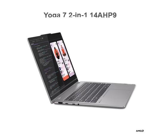 Лаптоп LENOVO Yoga 7 2-in-1 14AHP9, AMD Ryzen 7 8840HS 8C (3.3 / 5.1GHz, 16MB), OLED, Touchscreen, 16GB LPDDR5x, 1TB SSD, Windows 11 Home