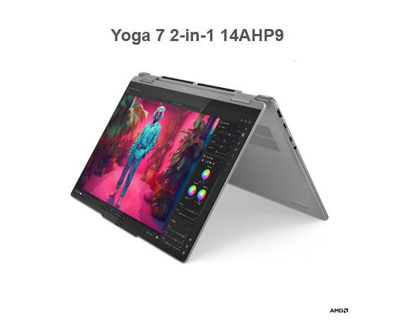 Лаптоп LENOVO Yoga 7 2-in-1 14AHP9, AMD Ryzen 7 8840HS 8C (3.3 / 5.1GHz, 16MB), OLED, Touchscreen, 16GB LPDDR5x, 1TB SSD, Windows 11 Home