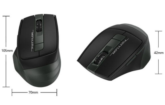 Mишка A4tech FG35 Wireless, оптична, 1200/1600/2000 DPI