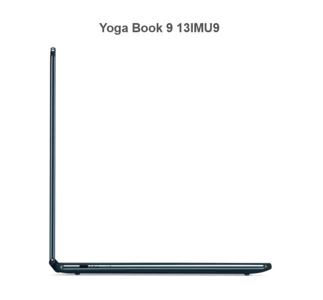 Лаптоп LENOVO YOGA Book 9, Intel Core Ultra 7 155U 12C (1.7 / 4.8 GHz, 12MB Cache) 13.3" (33.78 cm) 2.8k OLED Touchscreen, 32GB DDR5, 1TB PCIe 4.0, Windows 11 Pro