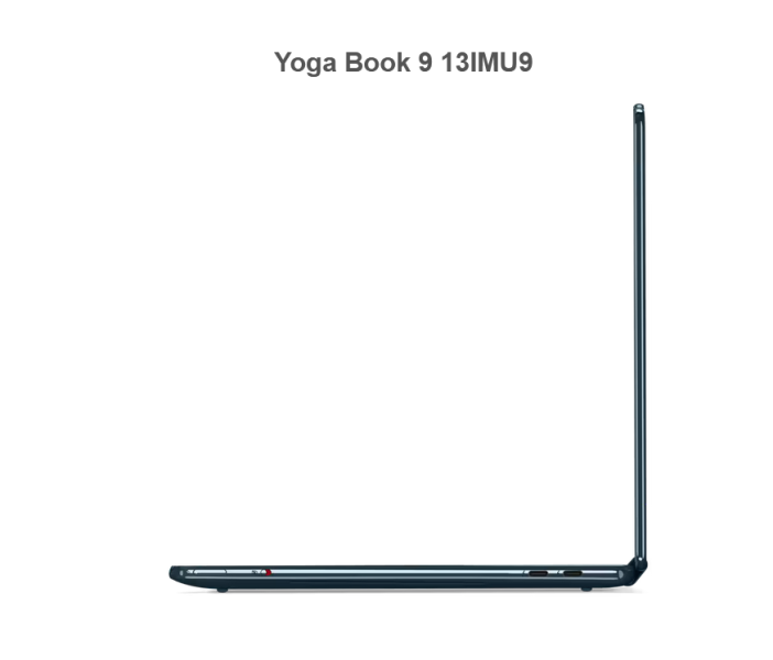 Лаптоп LENOVO YOGA Book 9, Intel Core Ultra 7 155U 12C (1.7 / 4.8 GHz, 12MB Cache) 13.3" (33.78 cm) 2.8k OLED Touchscreen, 32GB DDR5, 1TB PCIe 4.0, Windows 11 Pro