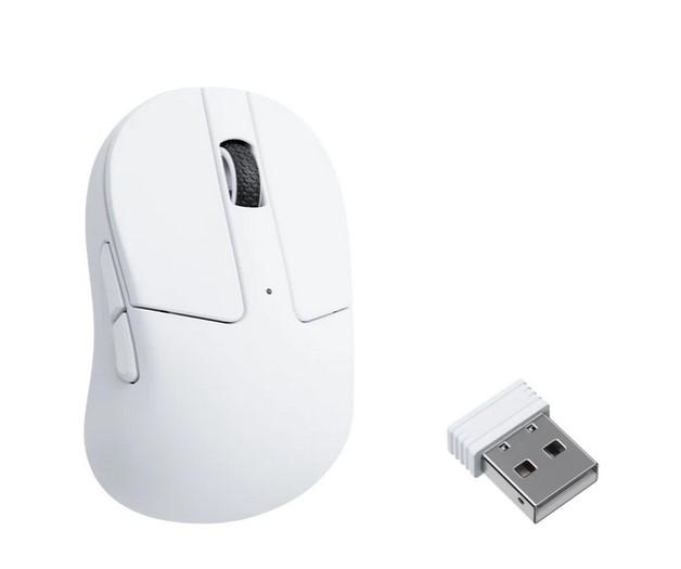 Мишка Keychron M4 4000Hz, 100 - 26000 dpi, Sensor PixArt, Wireless, Matte White