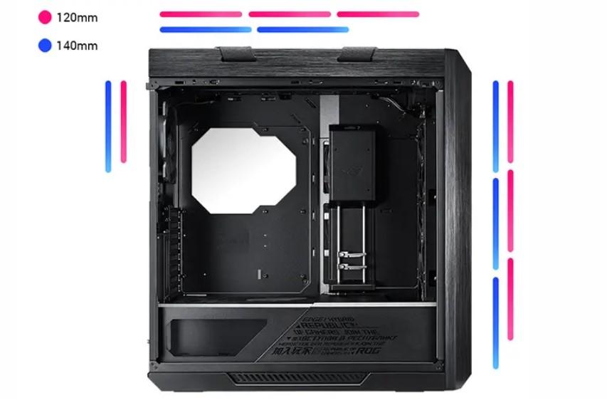 Кутия ASUS ROG Strix Helios GX601 Black, Aura Sync ARGB, Tower, 1 x USB Type-C, 4 x USB 3.1, ATX/EATX 