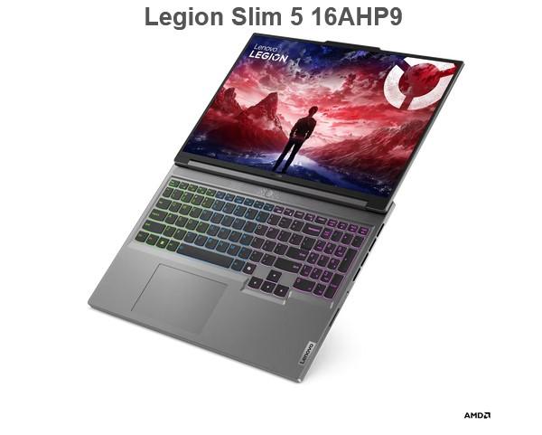  Лаптоп LENOVO  Legion Slim 5 16AHP9, 16.0", WQXGA, AMD Ryzen 7 8845HS 8C (3.8/5.1GHz, 16M), NVIDIA RTX 4060 8GB GDDR6 DLSS 3, 32GB DDR5, 1TB SSD, Free DOS