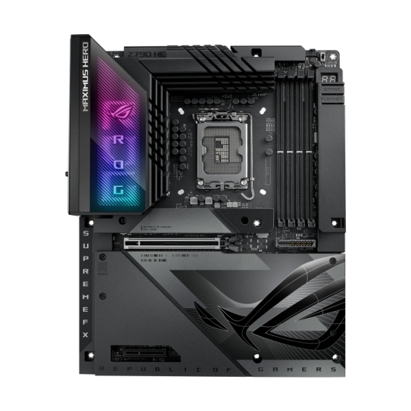 Дънна платка ASUS ROG MAXIMUS Z790 HERO BTF, LGA1700, 4x DDR5 5x M.2, 4x SATA, PCIe 5.0, 2x Thunderbolt, HDMI, ATX