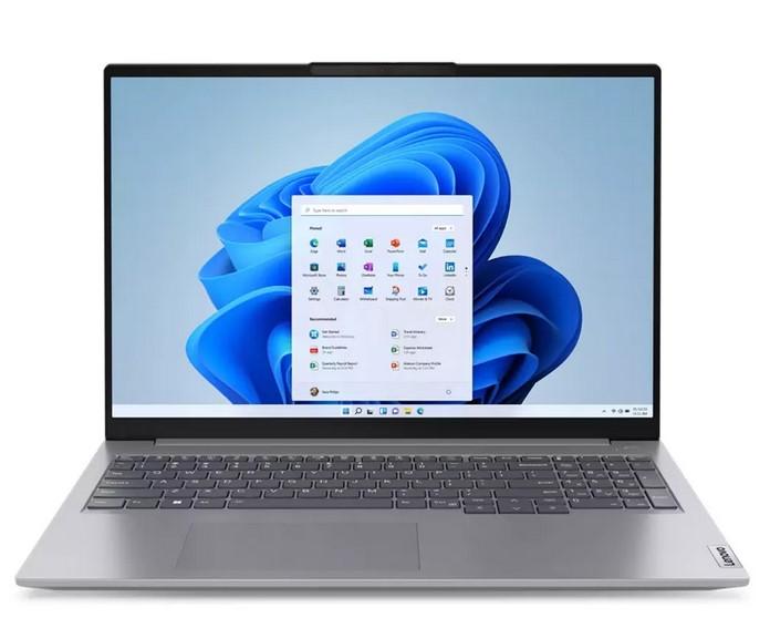 Лаптоп Lenovo ThinkBook 16 G6 ABP, AMD Ryzen 3 7330U 4C (2.3/4.3GHz, 8MB Cache), 16" (40.64cm) WUXGA Anti-Glare, 16GB DDR4, 512GB SSD NVMe, 2x USB 3.2 Gen 2 Type-C, Free DOS