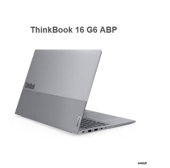 Лаптоп Lenovo ThinkBook 16 G6 ABP (21KK003TBM), четириядрен AMD Ryzen 3 7330U 2.3/4.3GHz, 16" (40.64cm) WUXGA Anti-Glare дисплей, (HDMI), 8GB DDR4, 256GB SSD NVMe, 2x USB 3.2 Gen 2 Type-C, Free DOS