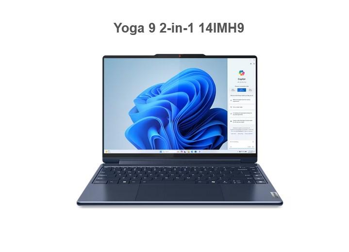 Лаптоп Lenovo Yoga 9 2-in-1 14IMH9, Intel Core Ultra 7 155H (1.4/4.8GHz, cache), 14.0", (2880 x 1800) OLED, Tъчскрийн, Intel Arc 8 Core, 16GB, 1TB SSD, Windows 11 Home