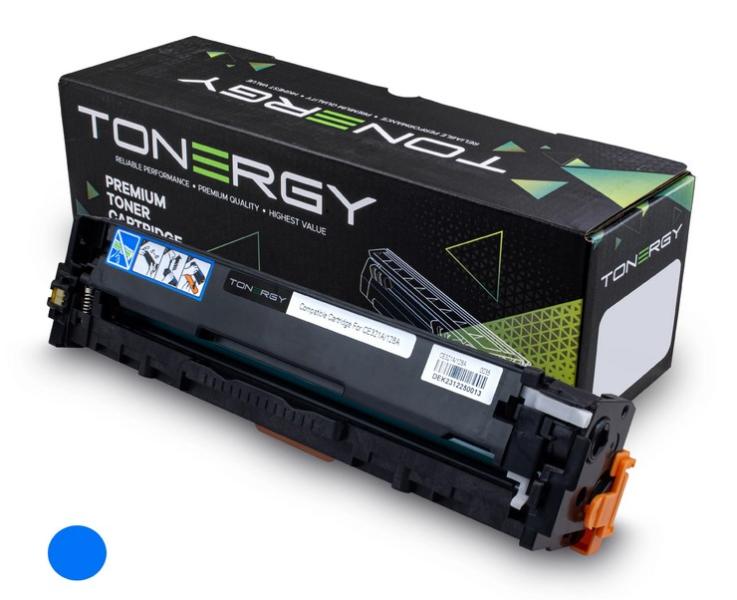 Tonergy съвместима Тонер Касета Compatible Toner Cartridge HP 128A CE321A Cyan, Standard Capacity 1.3k