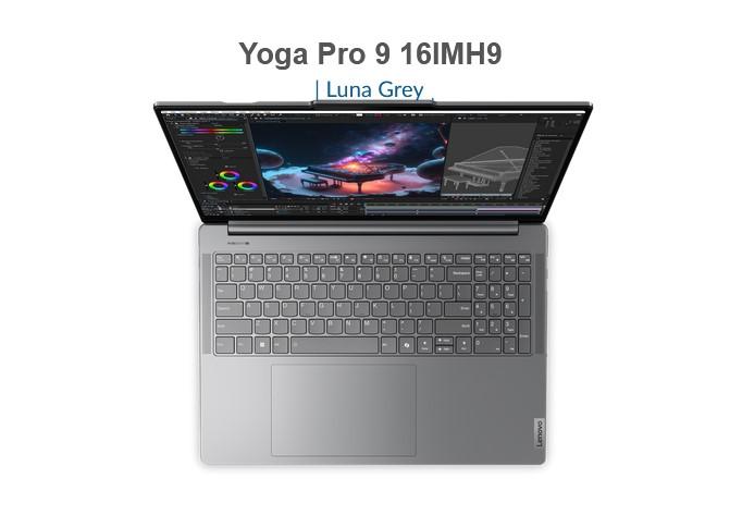 Лаптоп Lenovo Yoga Pro 9 16IMH9, 16.0", 3.2K, Intel Core Ultra 9 185H 16C (3.8/5.1GHz, 24M), NVIDIA RTX 4060 8GB GDDR6 DLSS 3, 32GB LPDDR5x, 1TB SSD, Windows 11 Home