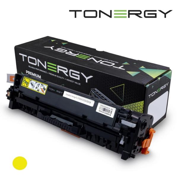 Tonergy съвместима Тонер Касета Compatible Toner Cartridge HP 312A 304A 305A CF382A/CC532A/CE412A Yellow, Standard Capacity 2.7k