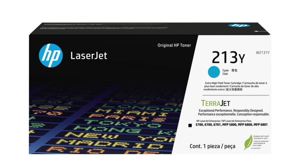 Консуматив HP 213Y Cyan Contract LaserJet Toner Cartridge W2131YC - 12 000k.