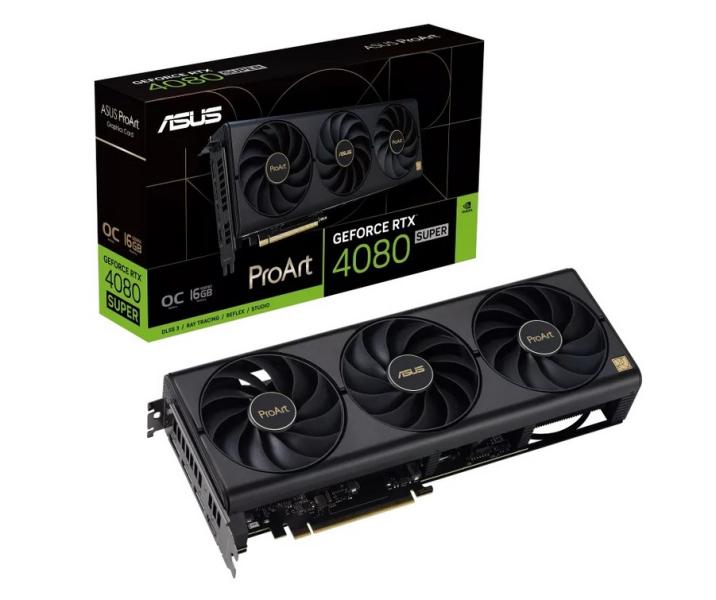 Видео карта ASUS PROART RTX4080 SUPER OC 16GB GDDR6X, 256-bit, HDMI, 3x DP