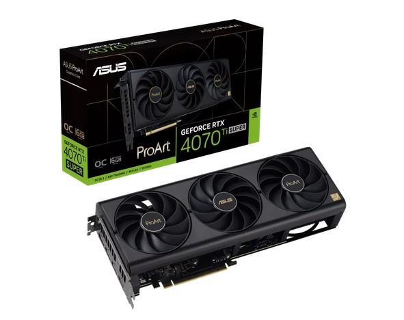 Видео карта ASUS ProArt GeForce RTX4070 Ti SUPER OC Edition 16GB GDDR6X, 256-bit, HDMI, 3x DP