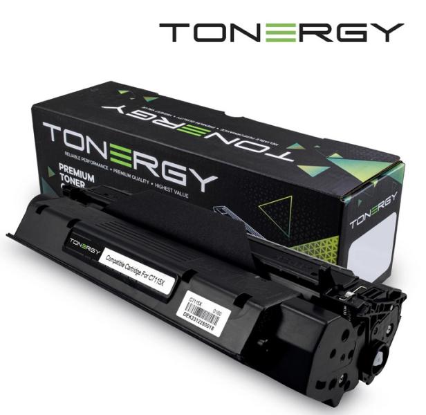 Tonergy съвместима Тонер Касета Compatible Toner Cartridge HP 15X 13X 24X C7115X/2613X/2624X CANON EP-25 Black, High Capacity 4k