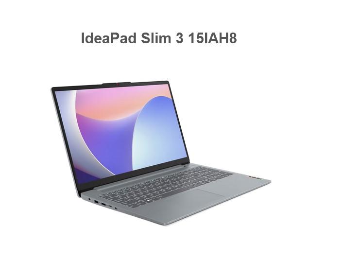 Лаптоп Lenovo IdeaPad Slim 3 15IAH8, 15.6", Full HD, Intel Core i5-12450H (2.0/4.4GHz, 12MB), Intel UHD Graphics Xe G4 48EUs, 16GB DDR5, 512GB, Free DOS