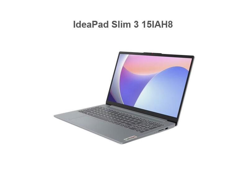 Лаптоп Lenovo IdeaPad Slim 3 15IAH8, 15.6", Full HD, Intel Core i5-12450H (2.0/4.4GHz, 12MB), Intel UHD Graphics Xe G4 48EUs, 16GB DDR5, 512GB, Free DOS