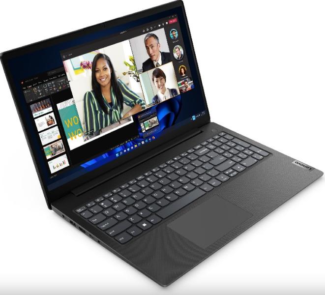 Лаптоп Lenovo V15 G4 IRU, 15.6'' (39.62 cm), Full HD, Intel Core i5-13420H 8C (2.1/4.6 GHz, 12 MB), Intel UHD Graphics Xe G4 48EUs, 8GB DDR4, 256GB SSD, Free DOS