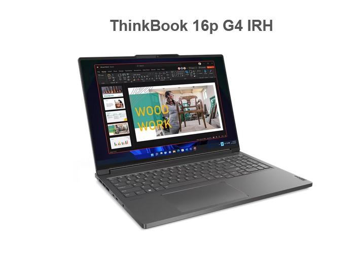 Лаптоп Lenovo ThinkBook 16p G4 IRH, Intel Core i7-13700H 14C (1.80 / 5.00 GHz, 24 MB cache), 16.0" (40.64 cm) 3.2K AG, NVIDIA GeForce 4060 8GB, 32GB (2x16GB) DDR5, 1TB SSD M.2, Wi-Fi 6E + BT, Free DOS