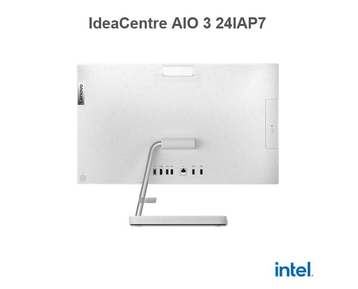 Компютър LENOVO IdeaCentre 3 All-in-One 24IAP7, 23.8" (60.45 cm) LED IPS, Intel Core i5-12450H 8C (2.0 / 4.40 GHz, 12 MB cache), 16GB DDR4, 1TB SSD, Windows 11 Home