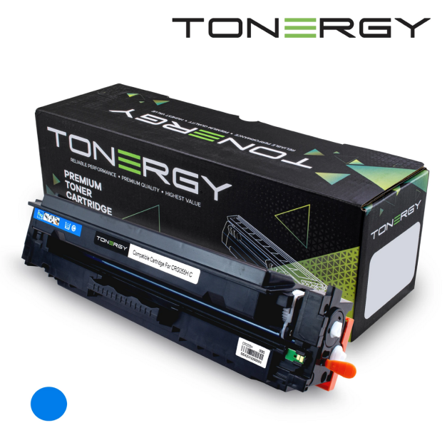 Tonergy съвместима Тонер Касета Compatible Toner Cartridge CANON 3019C002 CRG 055H Cyan, High Capacity 5.9k