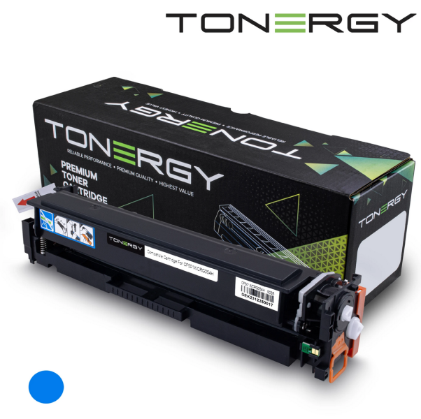 Tonergy съвместима Тонер Касета Compatible Toner Cartridge HP 202X CF501X CANON CRG-054H Cyan, High Capacity 2.5K