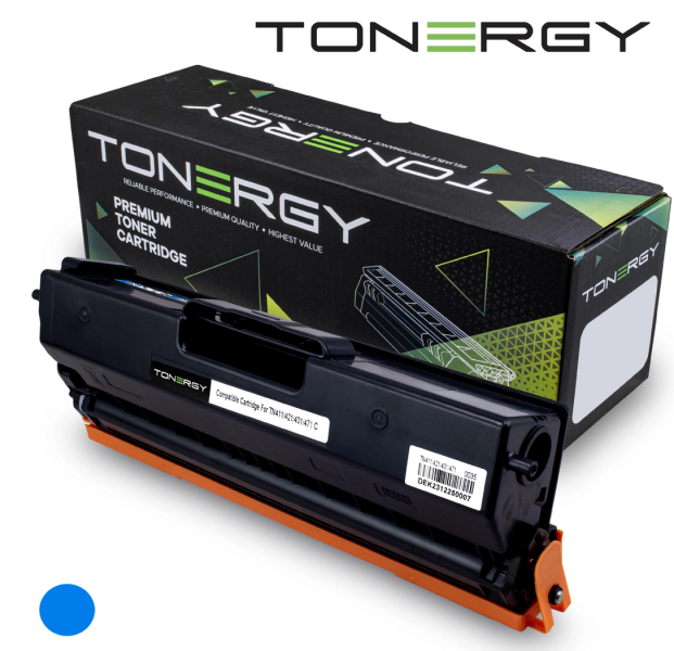 Tonergy съвместима Тонер Касета Compatible Toner Cartridge BROTHER TN-411 TN-421 TN-431 TN-471 Cyan, 1.8K