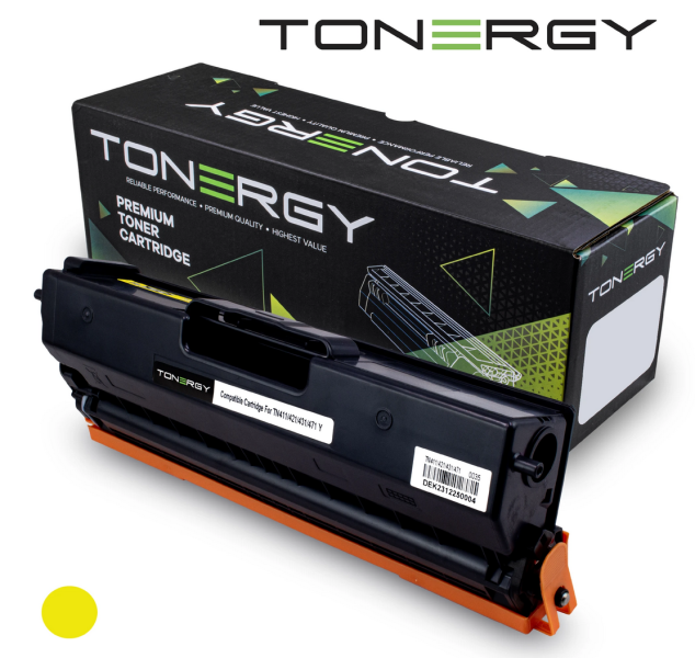 Tonergy съвместима Тонер Касета Compatible Toner Cartridge BROTHER TN-411 TN-421 TN-431 TN-471 Yellow, 1.8K