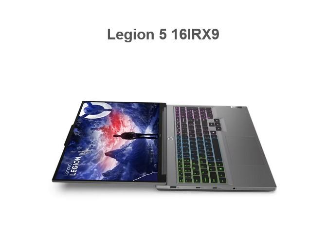 Лаптоп Lenovo Legion 5 16IRX9, 16.0" (40.64 cm), WQXGA, Intel Core i7-14650HX 16C (2.2 / 5.2GHz, 30MB), NVIDIA RTX 4050 6GB GDDR6 DLSS 3, 16GB DDR5, 1TB SSD, Free DOS